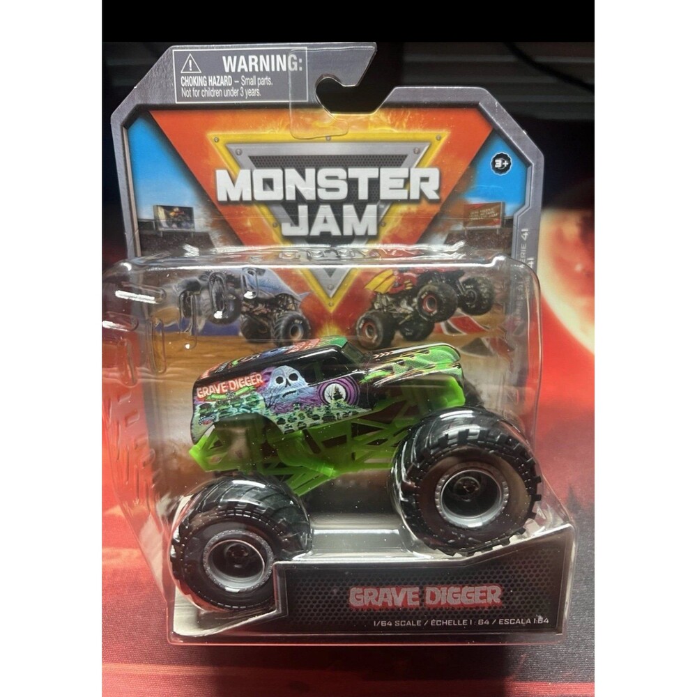 SPIN MASTER 2025 MONSTER JAM 25TH ANN. GRAVE DIGGER LEGACY TRUCKS SERIES 41 NEW!